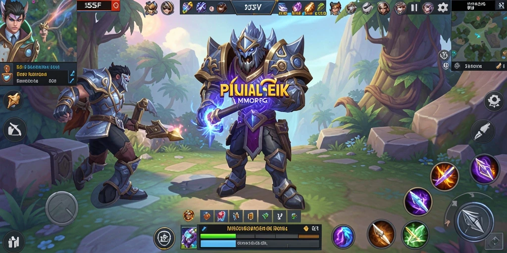 Tampilan gameplay menakjubkan di dunia MMORPG.