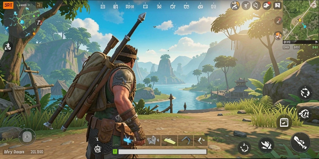 Gameplay 5RT menampilkan eksplorasi dunia terbuka yang dinamis.