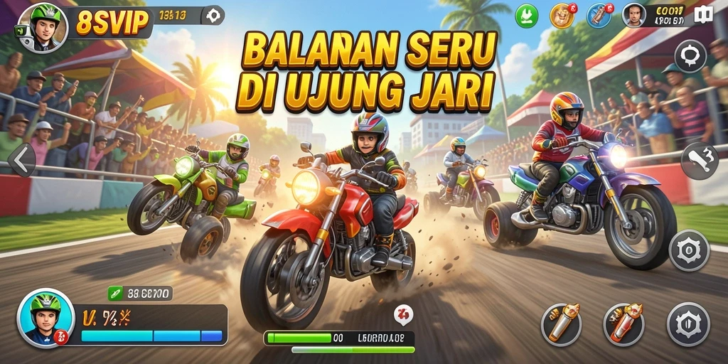 Gameplay Racing yang mendebarkan di 8SVIP.