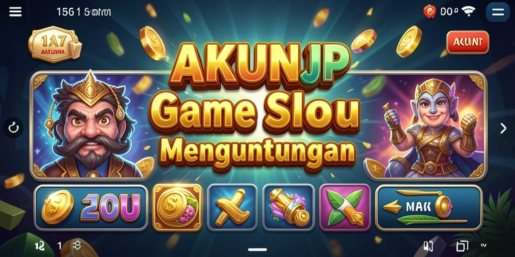 Tampilan menarik dari gameplay Slot di AKUNJP.