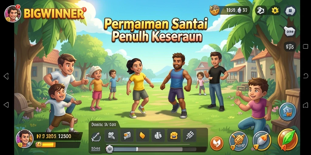 Screenshot gameplay BIGWINNER yang menunjukkan keseruan saat bermain.