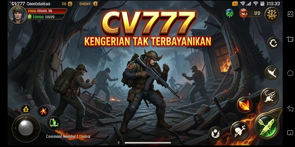 Screenshot menampilkan suasana mencekam gameplay <strong>CV777</strong> dalam kegelapan yang menakutkan.