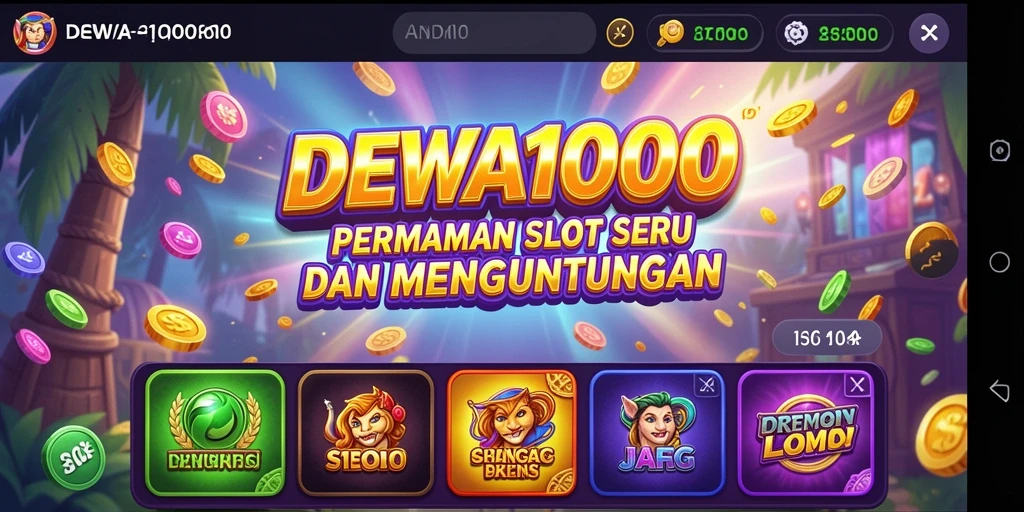 Screenshot gameplay DEWA1000 yang seru dan menegangkan.