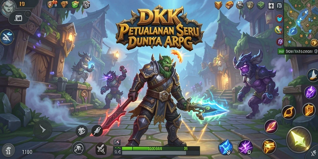 Gambaran permainan DKK dengan aksi ARPG yang mendebarkan.
