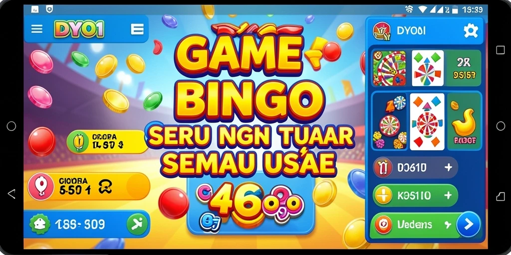 Tampilan gameplay DYO1 yang memukau saat bermain Bingo.