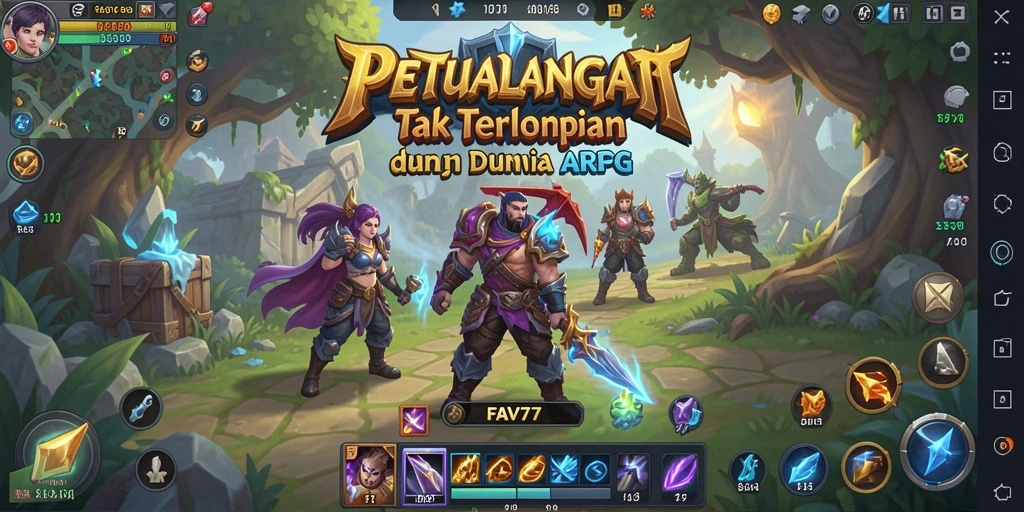 Tampilan gameplay ARPG yang seru dan menakjubkan di FAV77.
