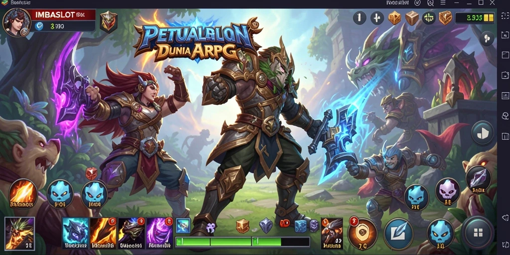 Tampilan gameplay seru dalam dunia <strong>IMBASLOT</strong> menampilkan aksi bertarung yang mendebarkan.