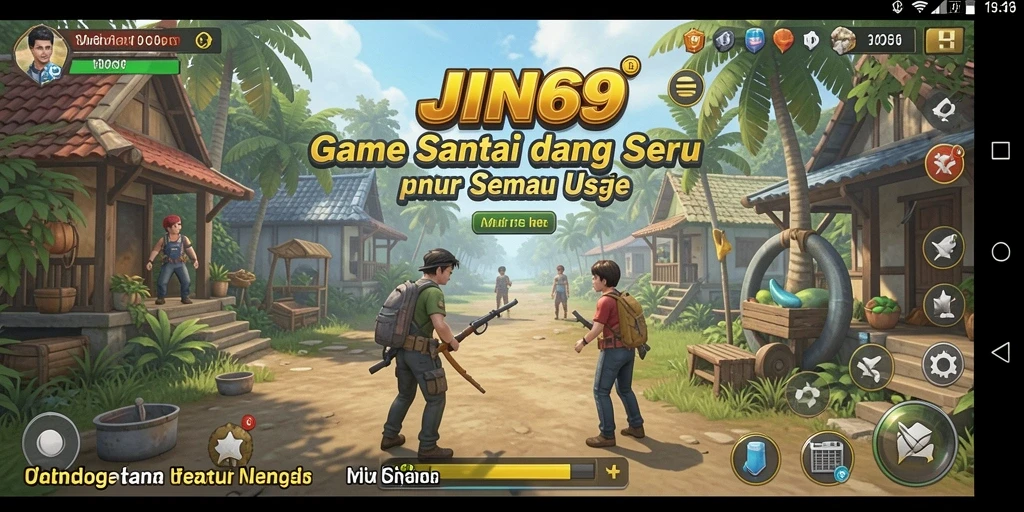 Tampilan gameplay seru dan menarik dari JIN69.