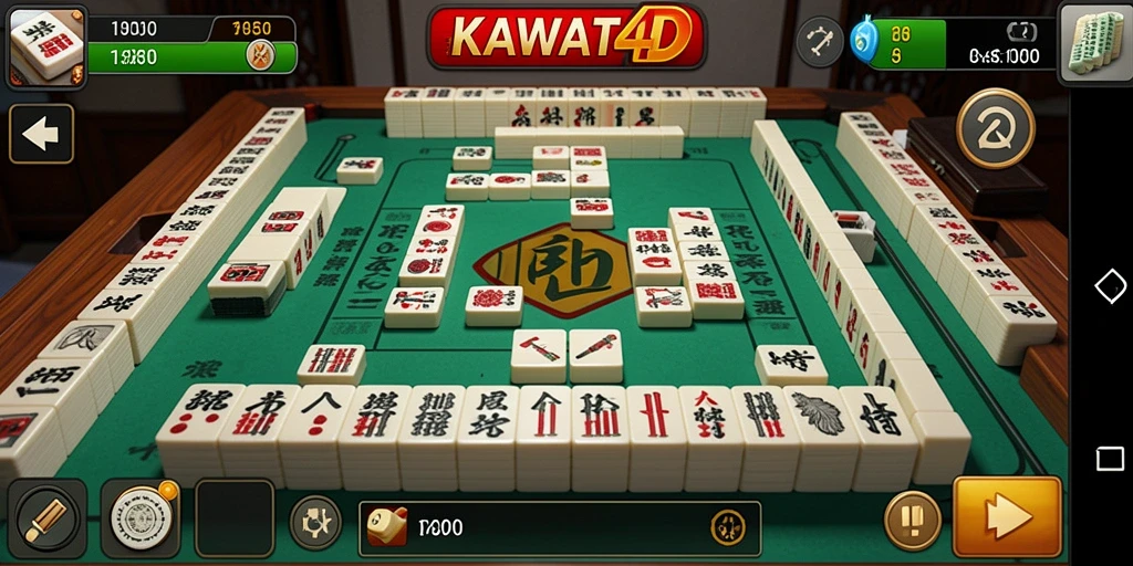 Gameplay KAWAT4D menampilkan tantangan Mahjong yang menarik.