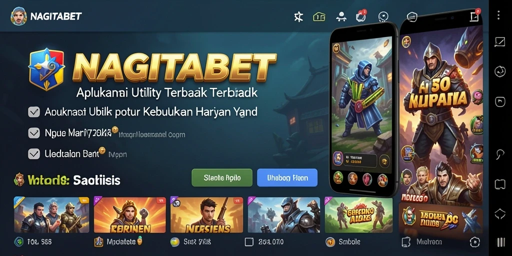 Tampilan antarmuka utama NAGITABET yang sederhana dan fungsional.