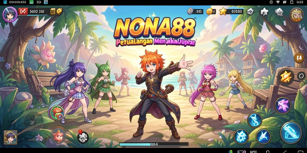 Tampilan screenshot NONA88 menunjukkan aksi seru dalam dunia anime.