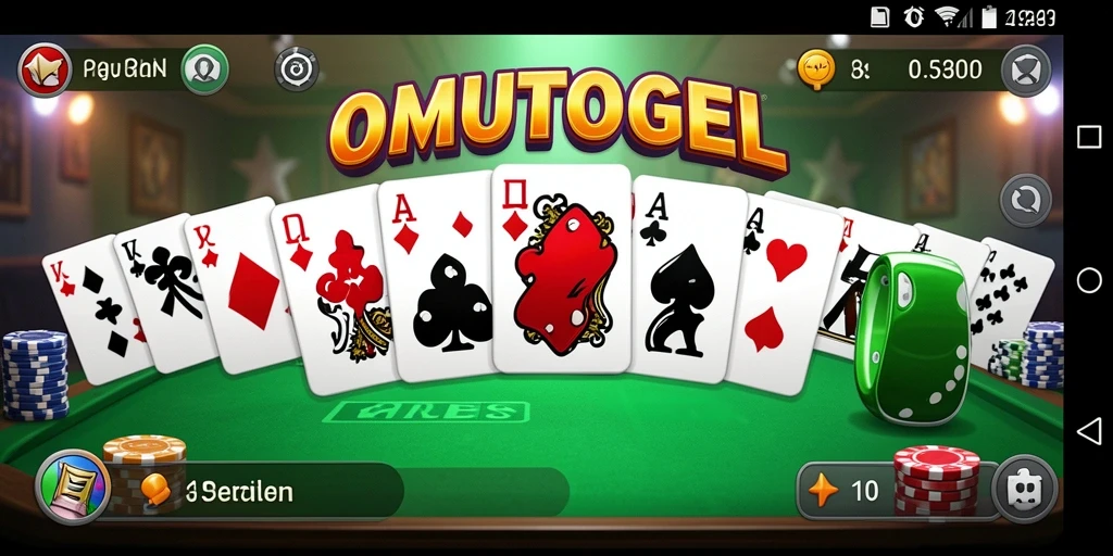 Screenshot utama OMUTOGEL menampilkan gameplay seru permainan Domino.