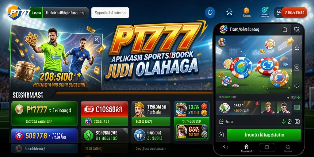 Screenshot utama PT777 menampilkan taruhan olahraga yang menarik.