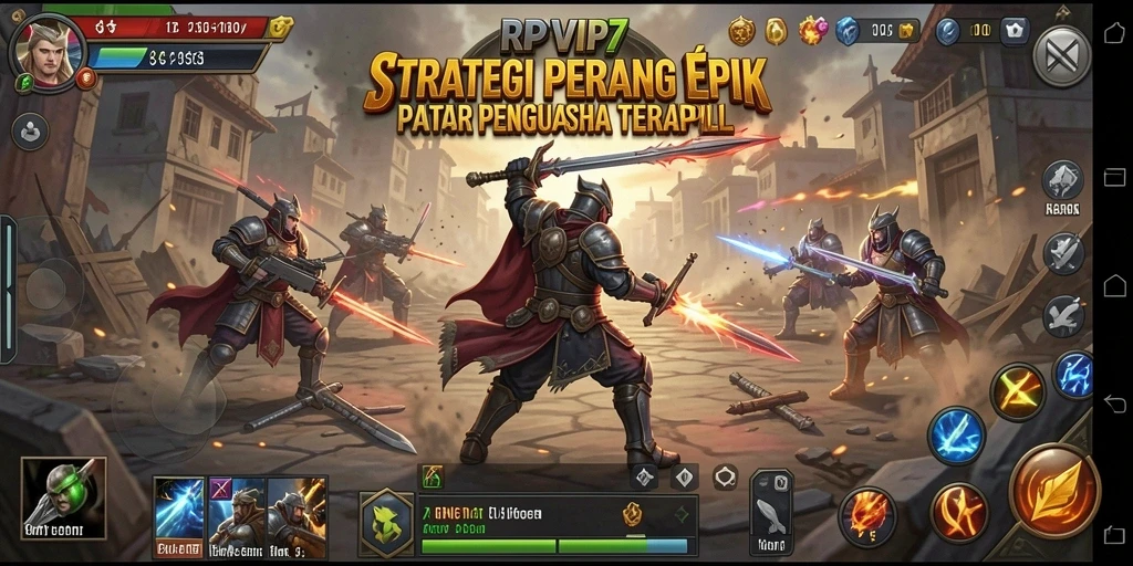 Tangkapan layar gameplay yang menampilkan pertempuran strategis yang seru.