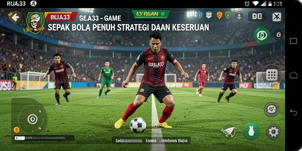 Tampilan gameplay RUSA33 yang mendebarkan saat bertanding di lapangan.