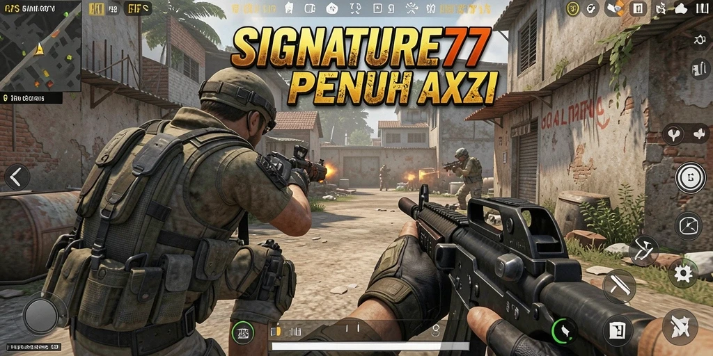 Tangkapan layar dari gameplay mendebarkan dalam SIGNATURE77.