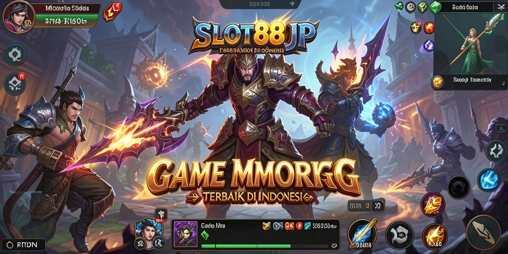 Screenshot SLOT88JP menunjukkan aksi seru dalam dunia MMORPG.