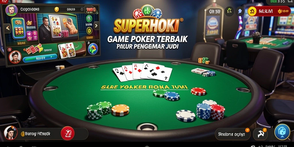 Tampilan gameplay Poker yang menarik dan interaktif.