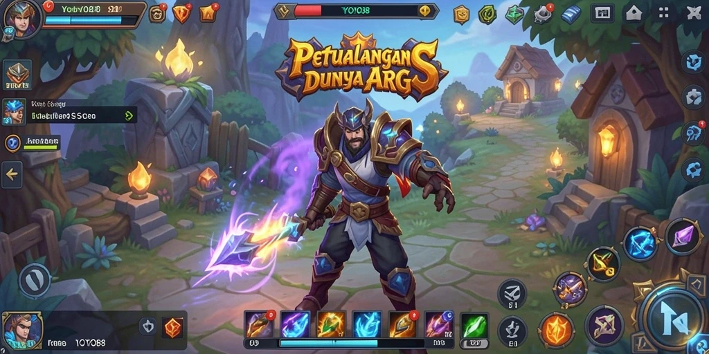 Tampilan gameplay seru dalam dunia ARPG YOYO88.